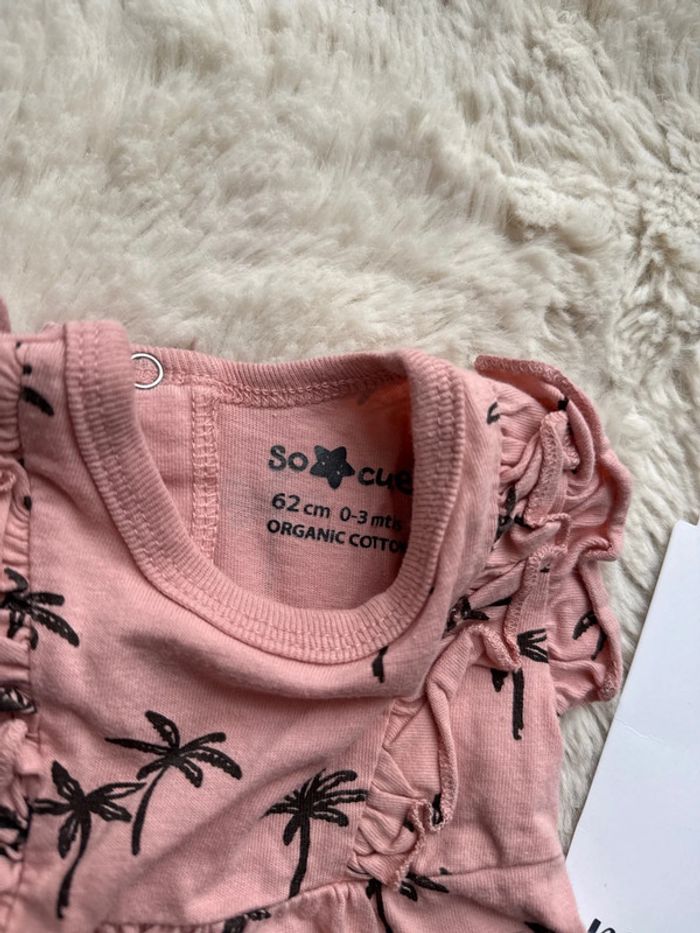 Barboteuse grenouillère palmier rose orgasmic Summer so cute 3 mois - photo numéro 2
