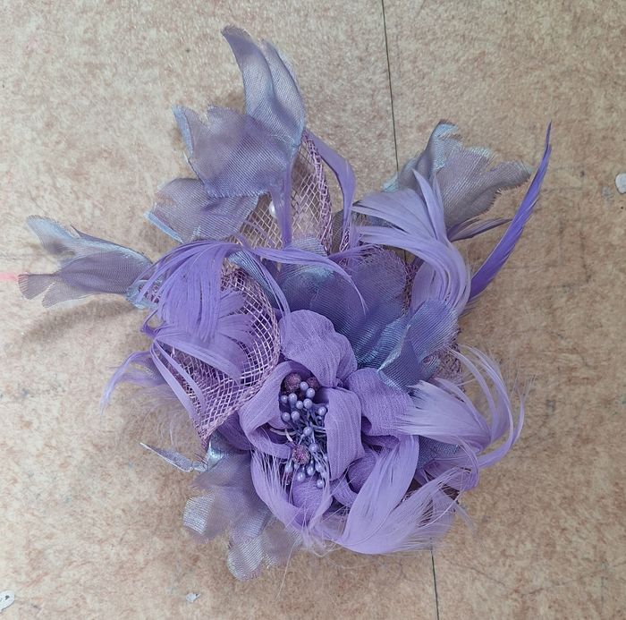 Lot 6 pinces fascinators décoratives multicolores - photo numéro 4