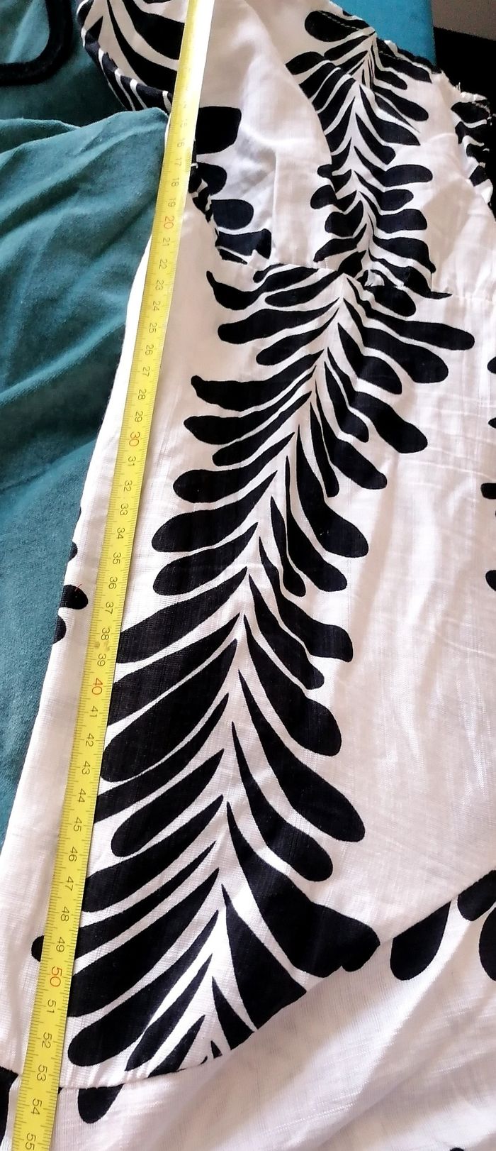Robe été longue légère coton motifs noir et blanc. Neuve. - photo numéro 8