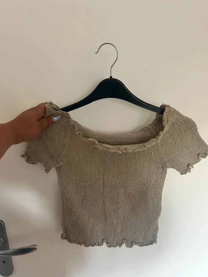 Petit haut court beige H&M taille L