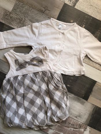 Ensemble robe et bolero 3 mois
