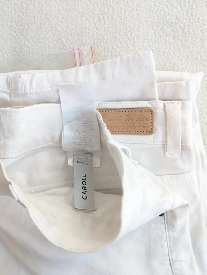 Jean blanc Caroll Premium – Slim 3/4 chic & confort T38 - photo numéro 5