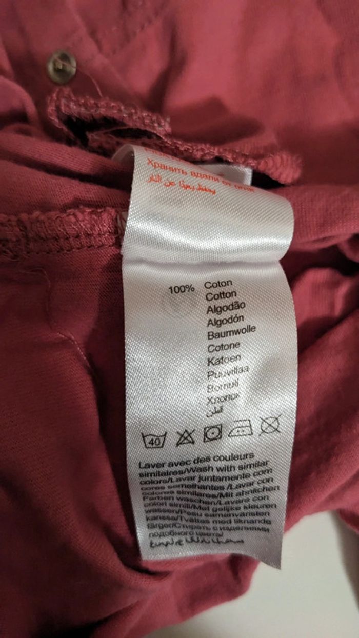 Pyjama/Grenouillère bordeaux Vertbaudet 12 Mois - photo numéro 7