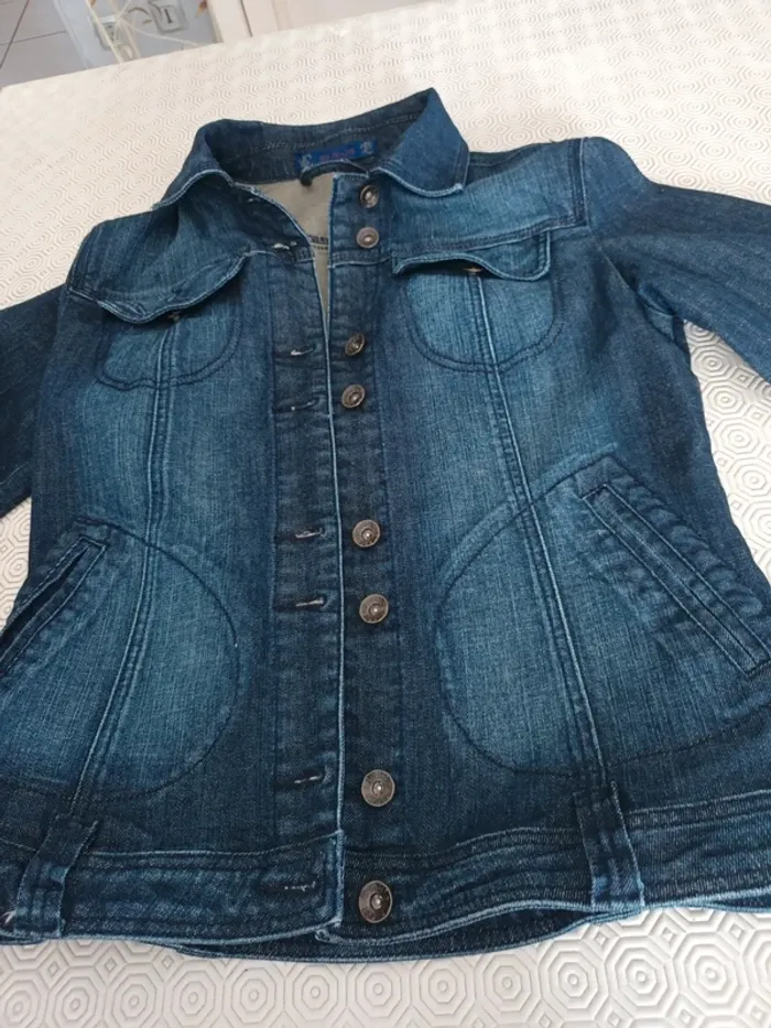Veste en jean So jeans T L bleu - photo numéro 2