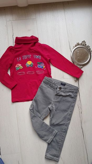 Ensemble 2 pièces fille 3ans dpam kiabi