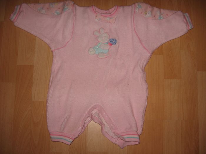 Combinaison rose bebe fille 6 mois