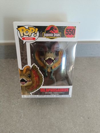 Dilophosaurus 550 disque cassé Jurassic park funko pop