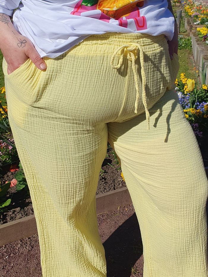 Pantalon gaze de coton Rio jaune
TU - photo numéro 2