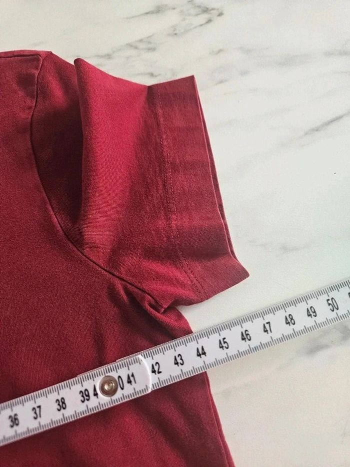 Calvin Klein jeans t-shirt bordeaux taille S - photo numéro 10