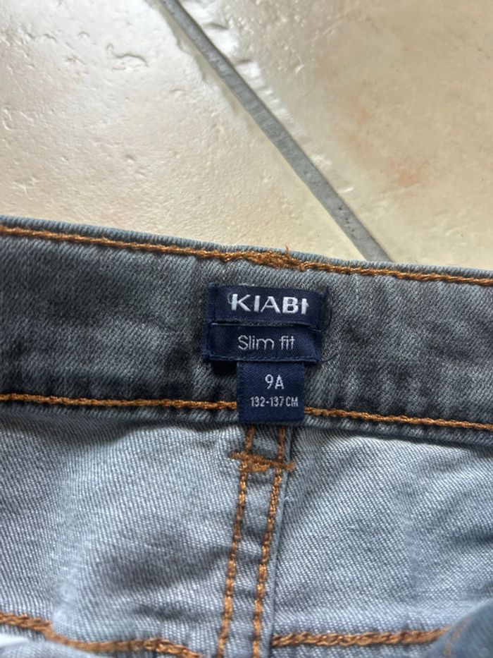 Jean slim fit gris 9 ans kiabi - photo numéro 2
