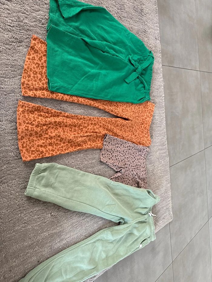Lot de 4 Legging jogging filles taille 104-116-122