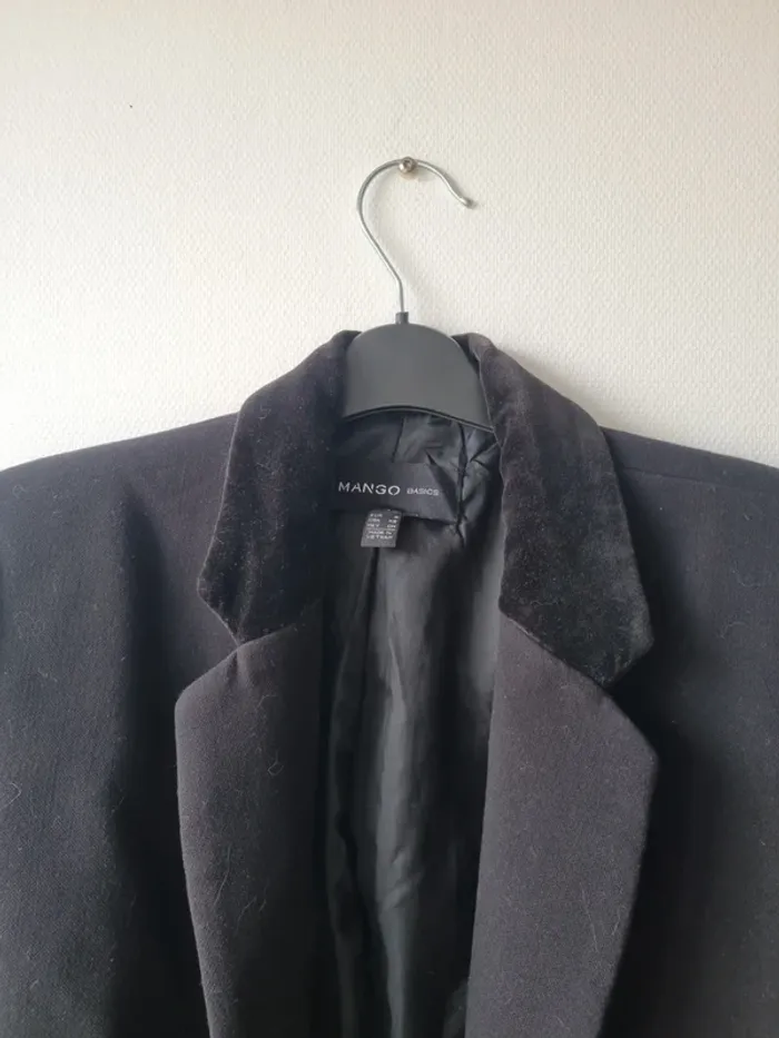 veste blazer noir a boutons mango - photo numéro 3