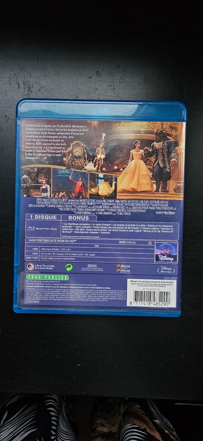 Blu-ray Disney La Belle et la Bête (2017) – Excellent état