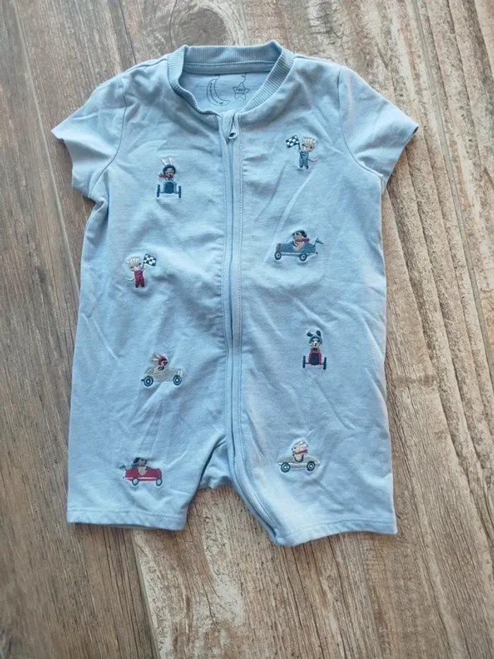 Combinaison short bébé garçon 9 mois