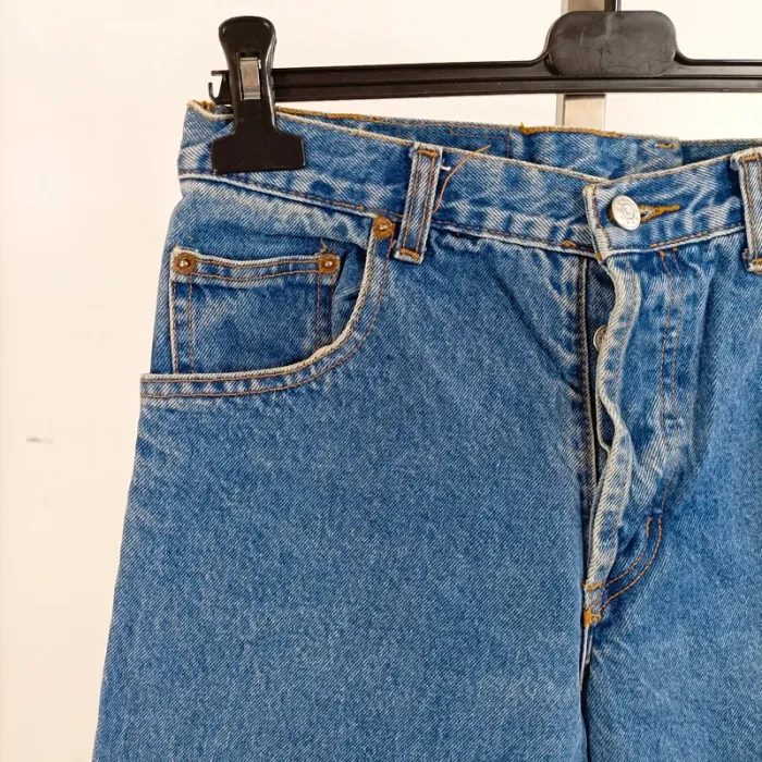 Jean droit vintage Nixon & Co taille 40 bleu 100% coton taille haute authentique A1468 - photo numéro 4