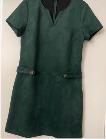 Robe verte imitation daim Jacqueline Riu