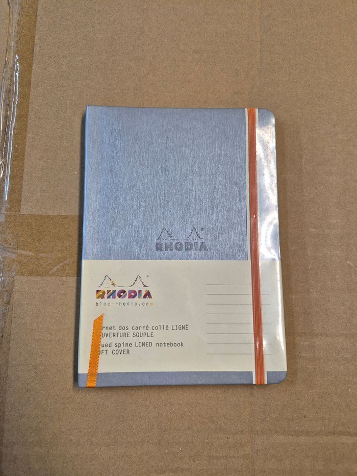Carnet Rhodia argent
