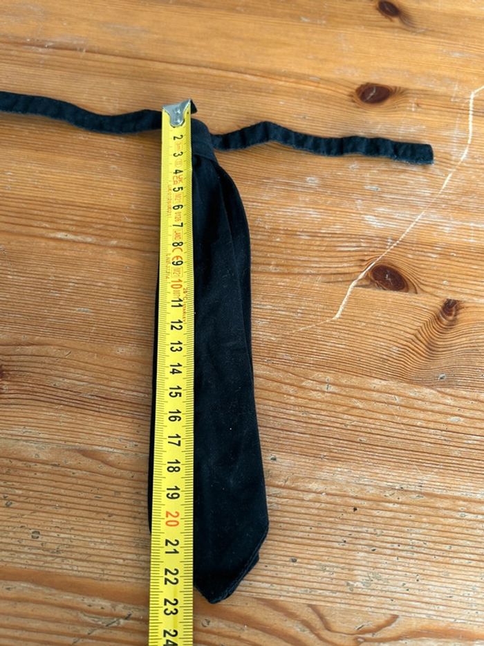 Cravate noire enfant à scratch tour de cou ~30cm - photo numéro 5