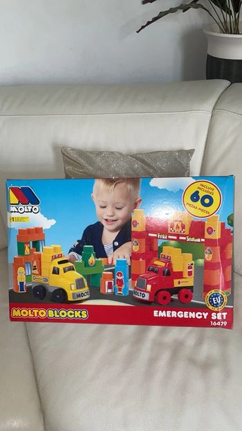 Jeu de construction Molto Emergency Set Pompiers - Neuf, jamais ouvert