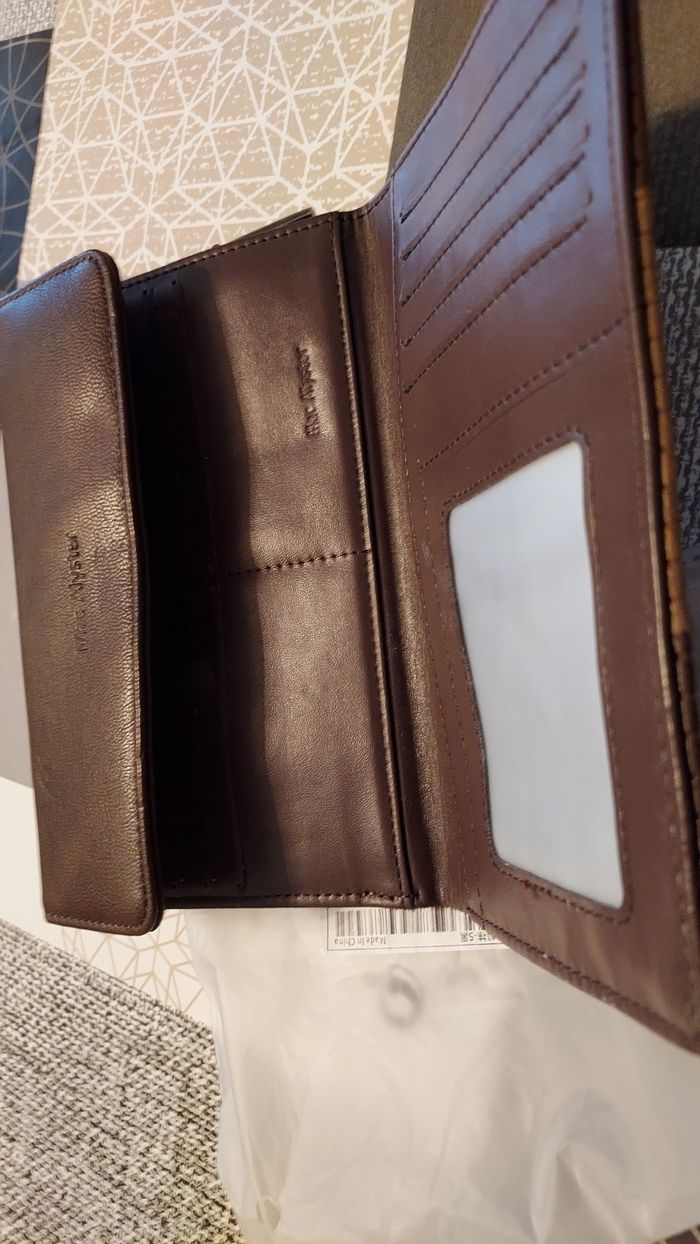 Portefeuille porte carte femme maron - photo numéro 2