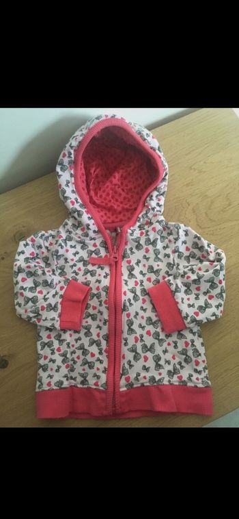 Veste à capuche zippée 9mois