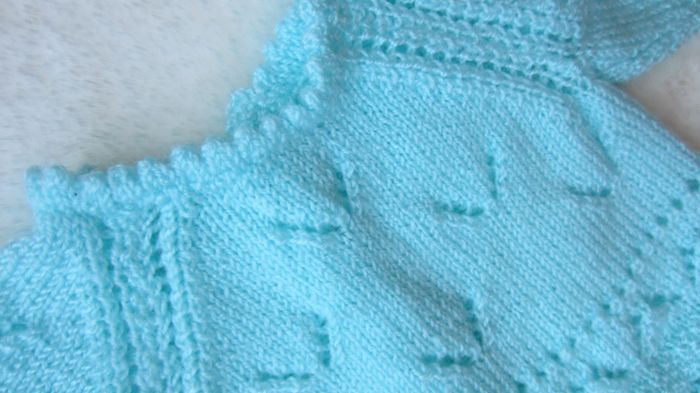 Brassiere/pull tricot 0/1 mois - Fait Main - photo numéro 4