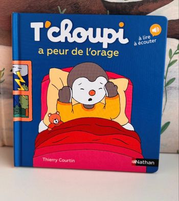 Livre tchoupi a peur de l’orage 