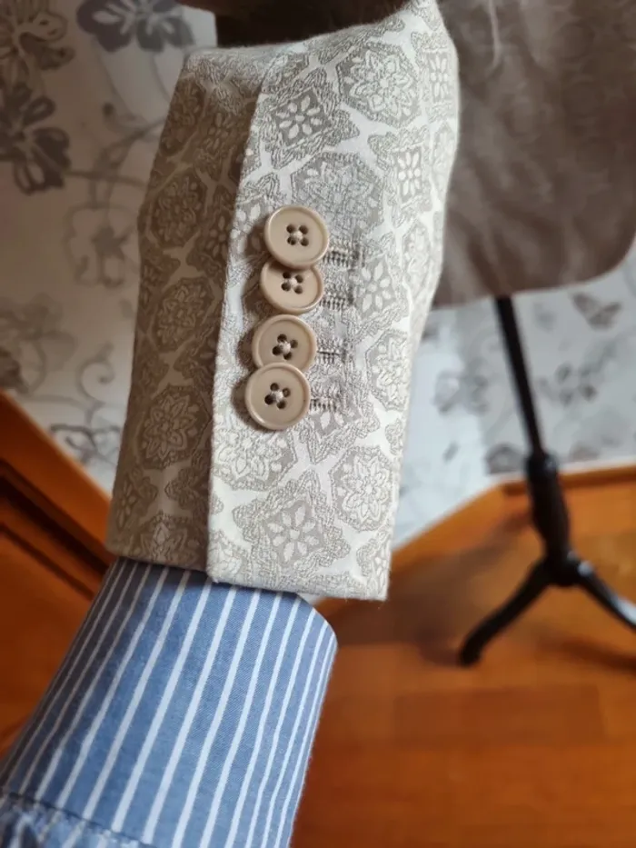 Veste imprimé beige - photo numéro 7