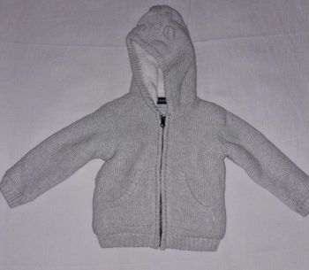Gilet zippé molletonné 24 mois