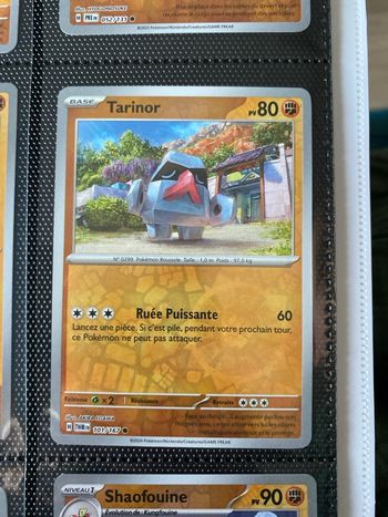 Carte Pokémon reverse neuf