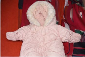 Combinaison pilote bébé rose pâle 