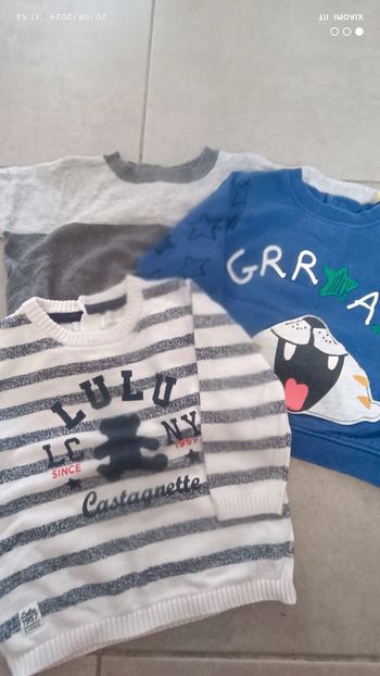 3 pull petit garçon