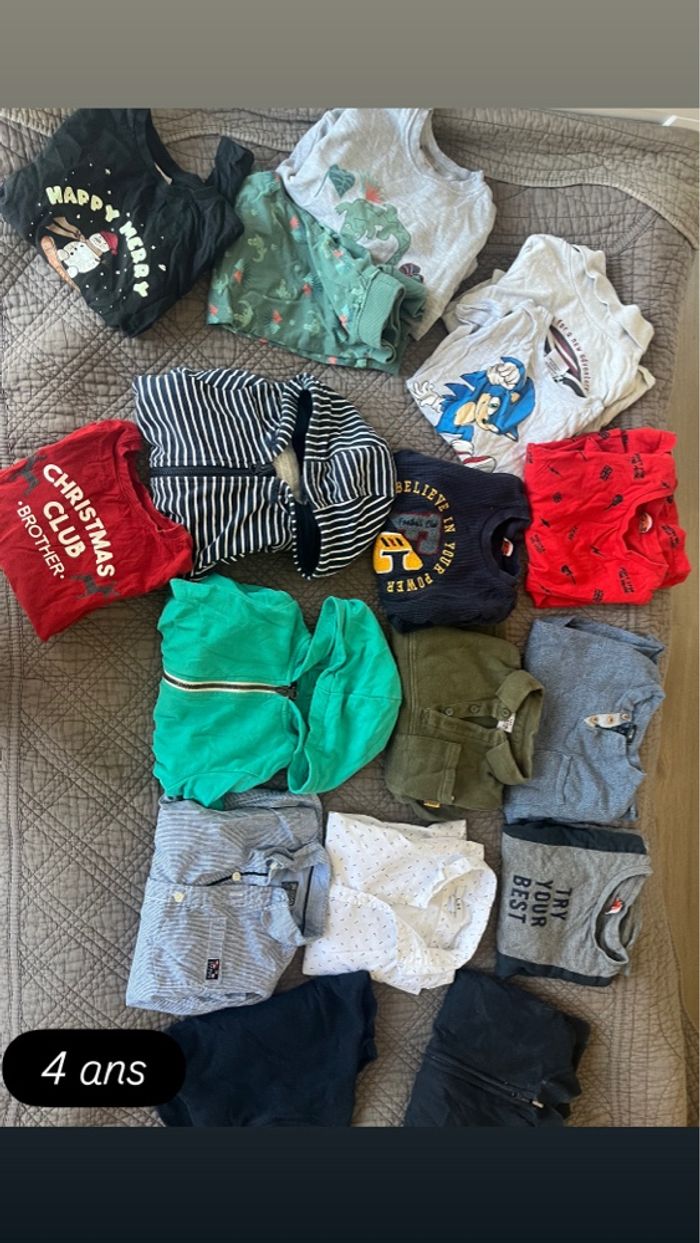 Lot vêtements 4 ans
