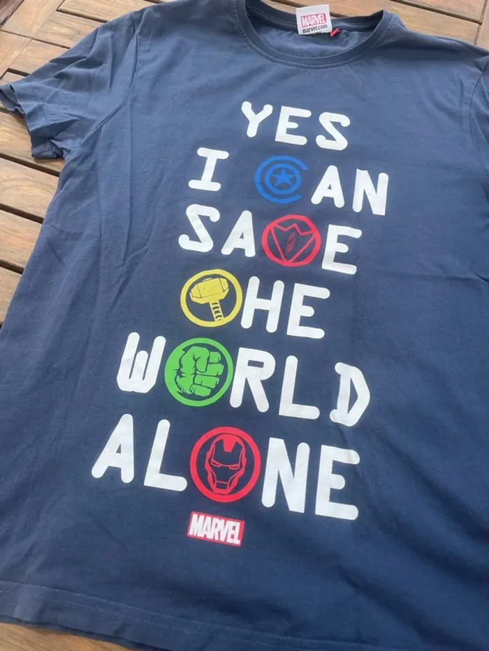 TEE shirt The Marvel taille L - photo numéro 2