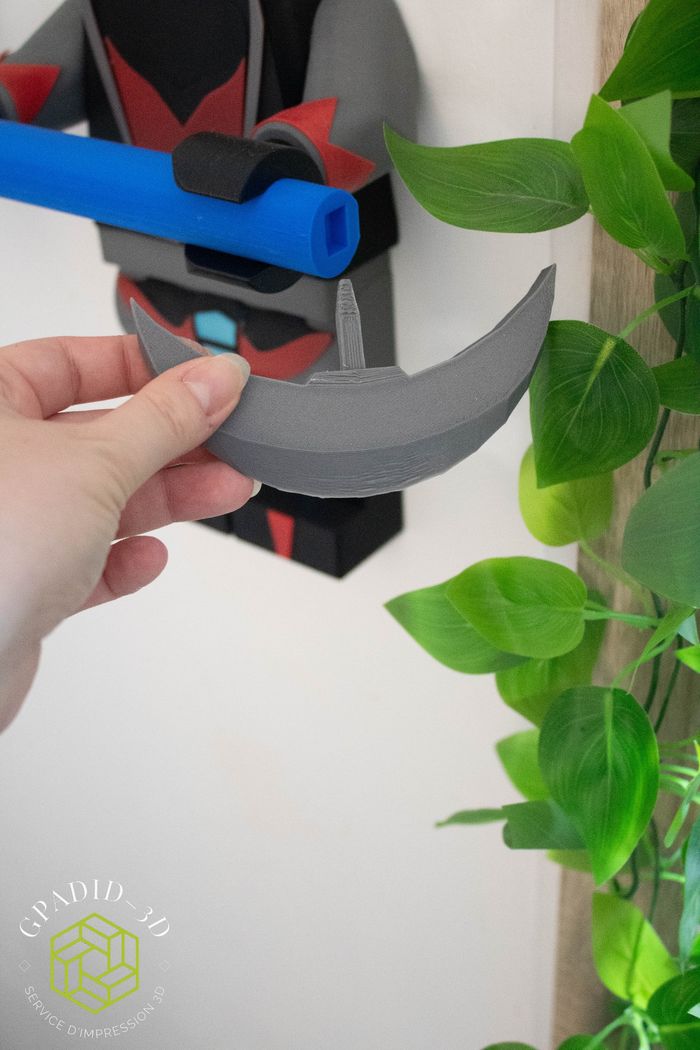 Dévidoir de papier toilette ou simple décoration murale dans un style lego goldorak - photo numéro 7