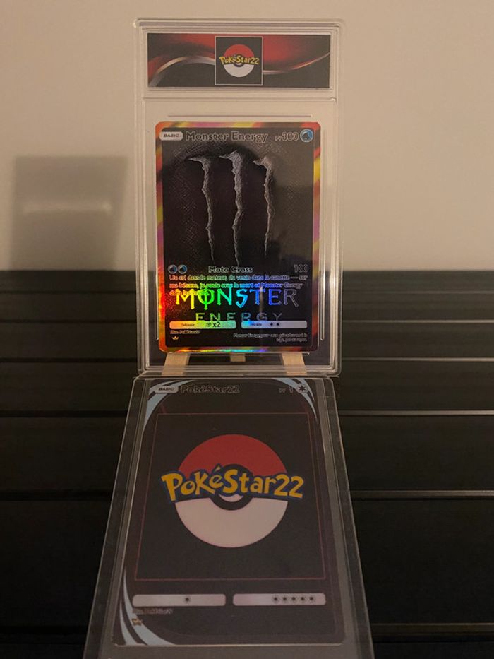 Carte Personnalisée Monster Energy Style Pokémon Personnalisée – Brillante & Originale - photo numéro 2