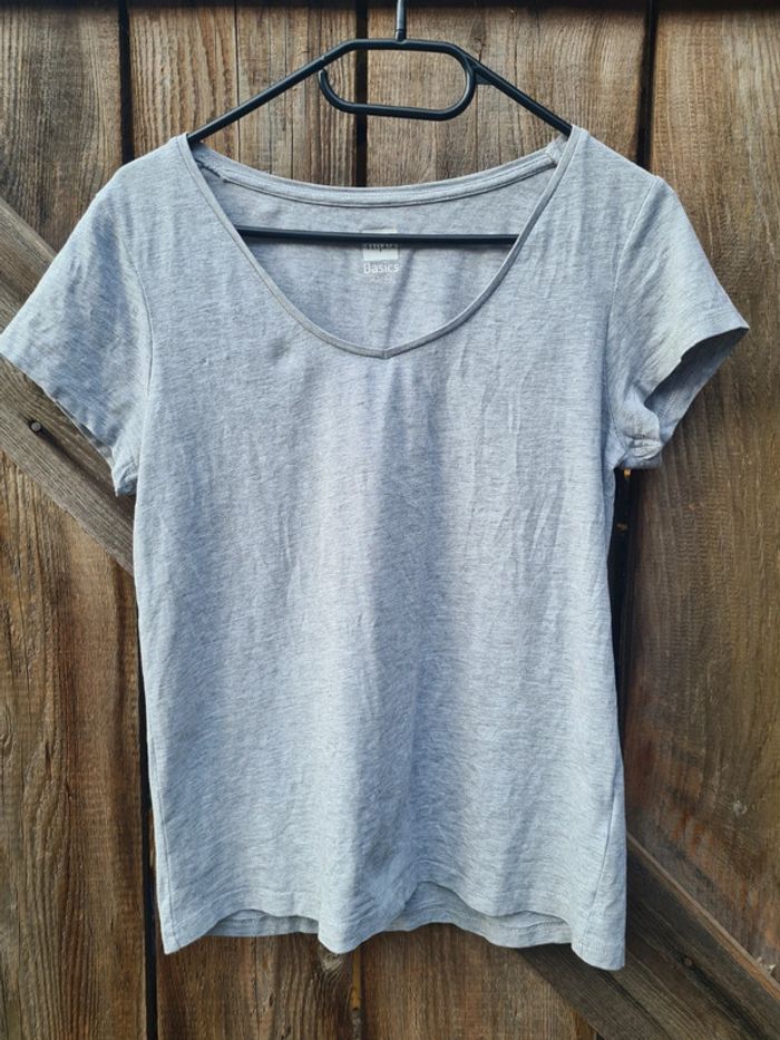 T-shirt unis gris Tissaia