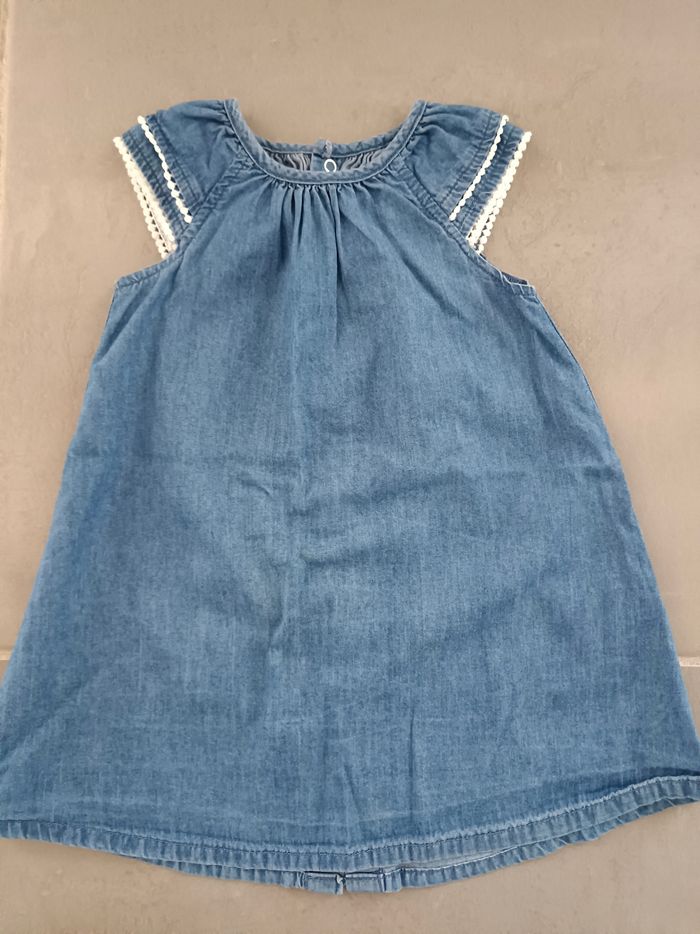 Robe en jeans bébé fille en 12 mois - photo numéro 8