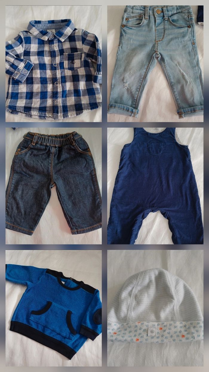 Lots de vêtements 3/ 6 mois  Petit Bateau