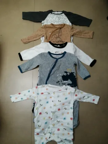 Pyjama bb garçon 9 mois lot de 5