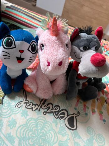 Lot de 3 peluches