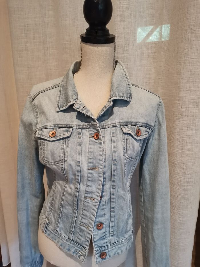 Veste en jean T 38 - photo numéro 2