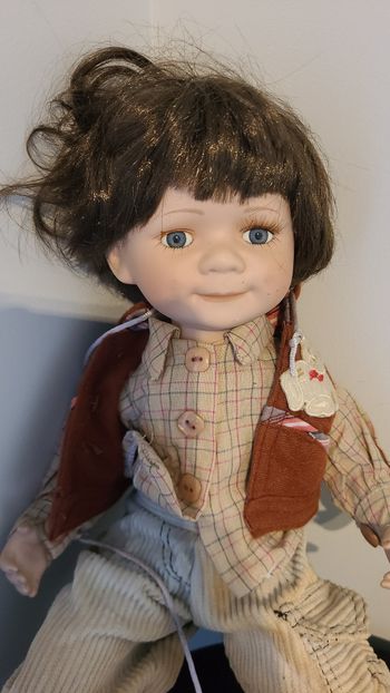 Poupée d'Artiste Poupée  Poupée  Assise Collector Vintage