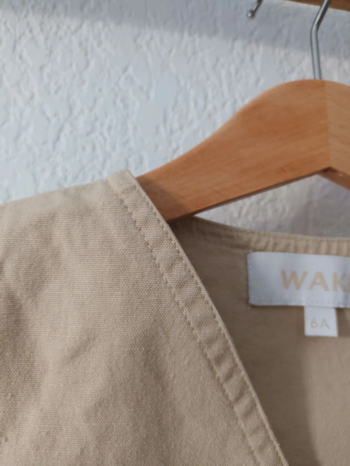 Gilet sans manches coloris beige lin 6 ans - photo numéro 3