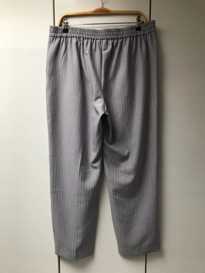 Pantalon ligné gris et blanc Primark - Taille 44 - photo numéro 2