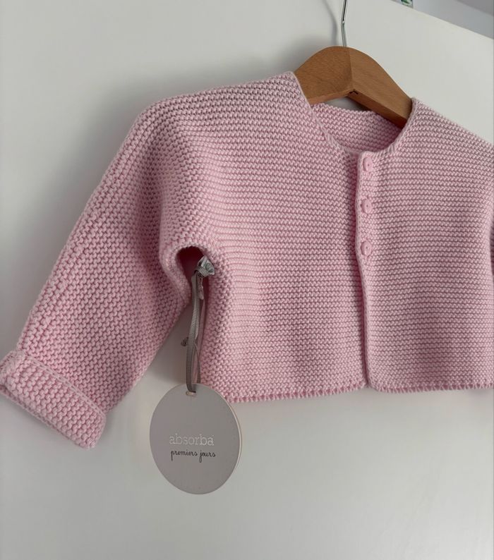 Gilet en maille bébé fille - photo numéro 3