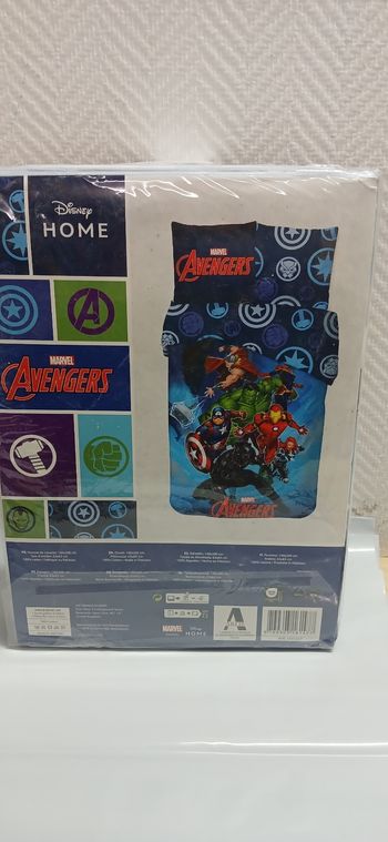 Hausse de couette 1 place 140x200cm oreiller 63x63cm 100%coton