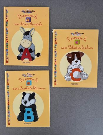 Lot de 3 livres collection mon Abécédaire des animaux Hachette