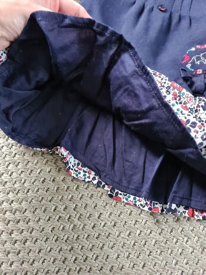 Robe col à fleurs - 3 mois - photo numéro 3