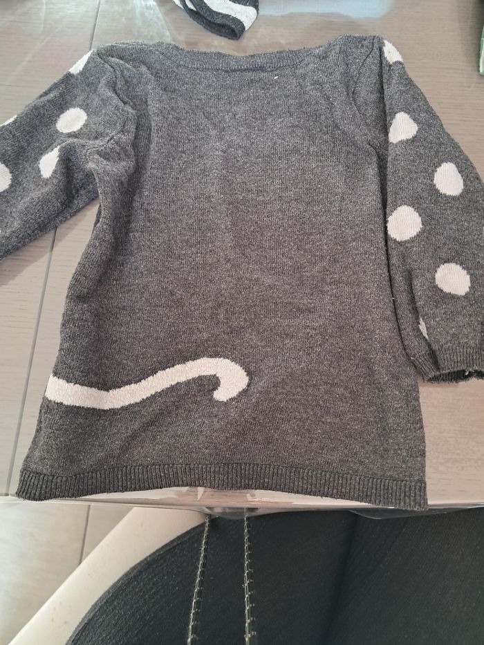 Pull gris 12/18 mois h&m - photo numéro 4